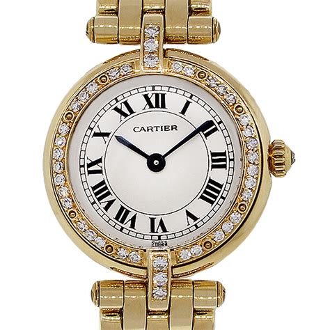 cartier watch gold womens|cartier 18k gold ladies watches.